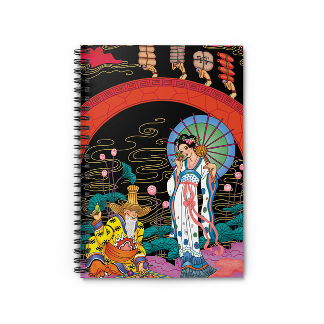 The Romance of Perfume by George Barbier Spiral Notebook - Ruled Line