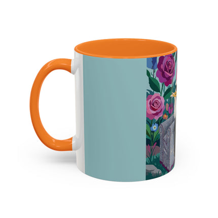The Lady Of The Garden Tea Colorful Mugs – Art Deco Floral Elegance