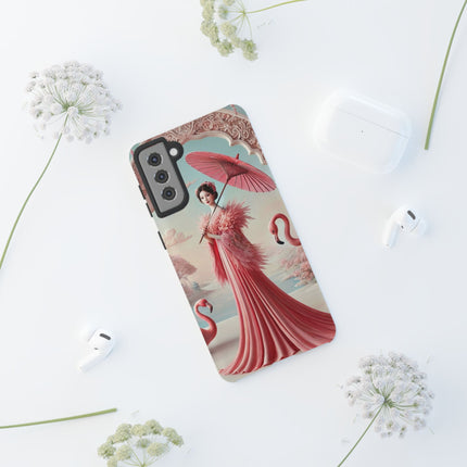 Petals, Porcelain, and Flamingos Phone Cases
