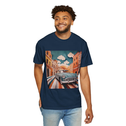 1960 Alfa Romeo Giulietta Unisex Garment-Dyed T-shirt