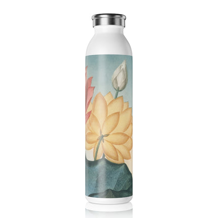 The Sacred Egyptian Lotus by Robert John Thornton Slim Water Bottle
