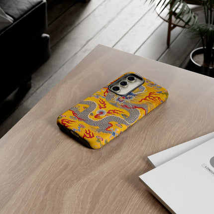 Majestic Dragon Regalia – Imperial 12-Symbol Robe Phone Cases
