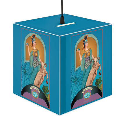 March & Aquamarine Zodiac Light Cube Lamp