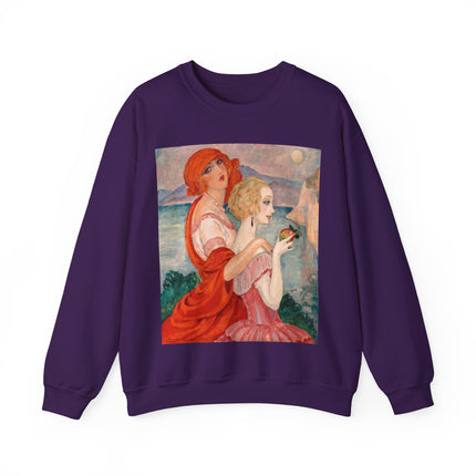 Sur la Route d'Anacapri by Gerda Wegener Heavy Blend™ Crewneck Sweatshirt