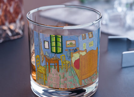 The Bedroom by Vincent Van Gogh Rocks Glass, 10oz