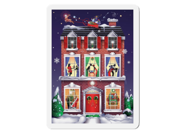 A Christmas Eve Celebration Die-Cut Magnets (5 Sizes)