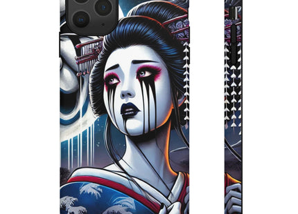 Geisha’s Black Ink Tears Phone Cases