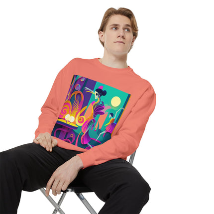 Dance of the Skeleton Ballerinas Unisex Garment-Dyed Sweatshirt