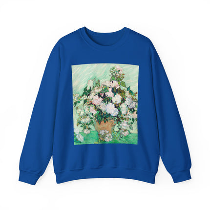 Roses by Vincent Van Gogh Heavy Blend™ Crewneck Sweatshirt