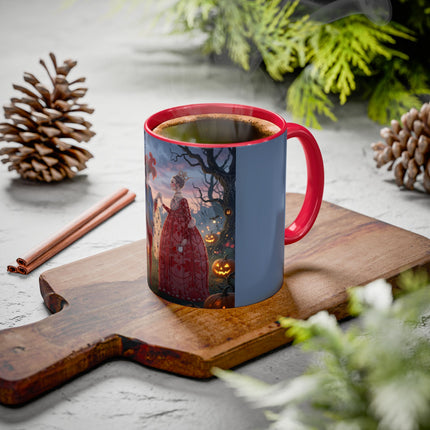 ♥️🎃 The Queen Of Hearts Halloween Masquerade Colorful Mug – Royal Halloween Fantasy