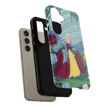 🌹🌿 The Willow Garden Promenade Phone Case – Art Deco Floral Elegance