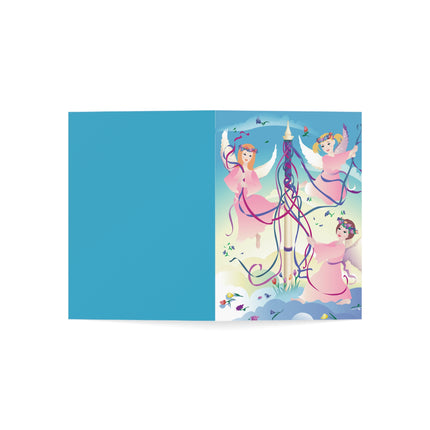 Angelic Revelry Greeting Cards (1, 10, 30, and 50pcs)