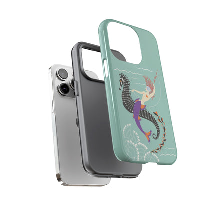 Mermaid on Seahorse Phone Case – Mythic Ocean Grace