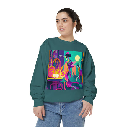 Dance of the Skeleton Ballerinas Unisex Garment-Dyed Sweatshirt