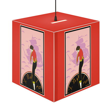 Woman Waiting for her Beloved at 1:59 by Kobayashi Kaichi Light Cube Lamp