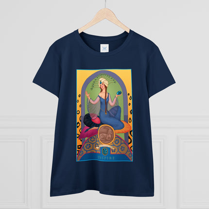 December & Tanzanite (from the Gem Series) by Sofia Chiostri Women's Midweight Cotton Tee