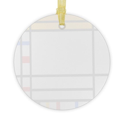 Place de la Concorde by Piet Mondrian Glass Ornament