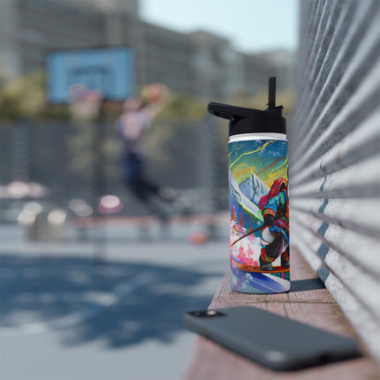 Cyberpunk Panda Stainless Steel Water Bottle