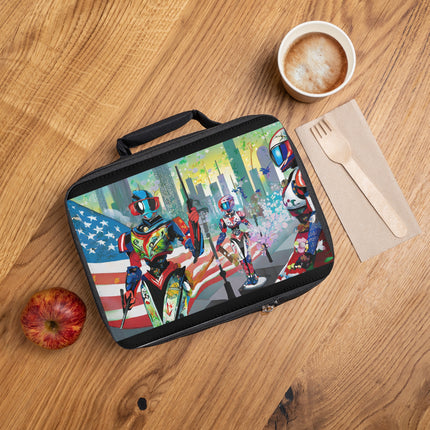 High Fashion Cyberpunk CIA Robots Lunch Bag