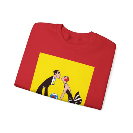 A Moment of Elegance: A Passionate Embrace Amidst Golden Splendor Heavy Blend™ Crewneck Sweatshirt