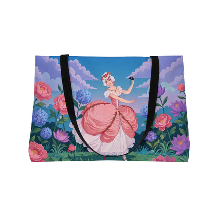 🎭🌸 The Lady Of The Secret Masquerade Weekender Tote Bag – Art Deco Garden Fantasy