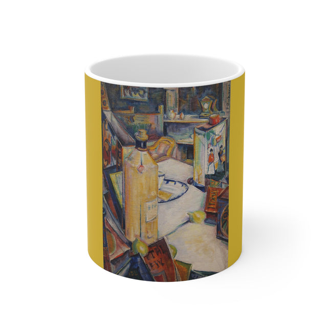 Still Life in Interior by Preston Dickinson Ceramic Mug 11 oz