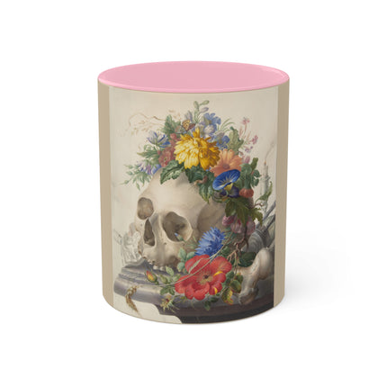 Vanitas Still Life by Herman Henstenburgh Colorful Mugs, 11oz