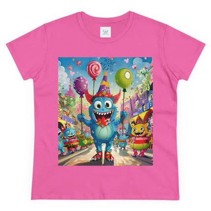Monster Parade Madness Women's Midweight Cotton Tee