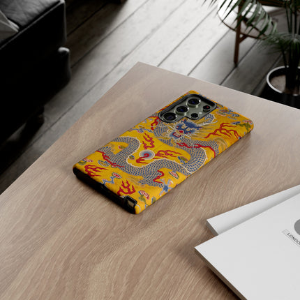 Majestic Dragon Regalia – Imperial 12-Symbol Robe Phone Cases