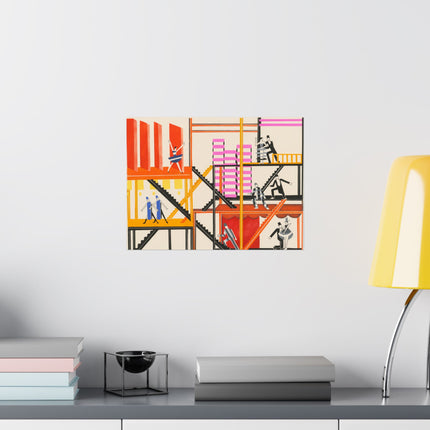 Maquettes de Théatre 4 by Alexandra Exter Premium Matte Horizontal Posters