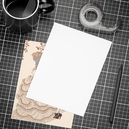 🎭🌸 Gallant Pretense Postcards With Envelopes – Romantic Art Deco Elegance