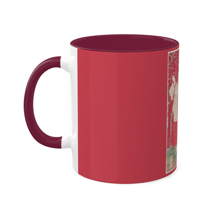 Wood for the Plum Tree by Tsukioka Yoshitoshi Colorful Mugs, 11oz