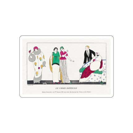 Le Choix difficile (The Difficult Choice) by Charles Martin Die-Cut Stickers (5 Sizes)
