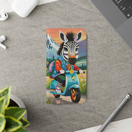 🦓🛴 Stripes on Wheels Flip Case – Sunny Adventures & Storybook Fun