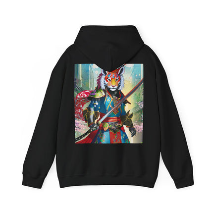Cyberpunk Samurai Tiger – Heavy Blend™ Hooded Sweatshirt