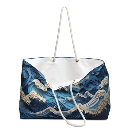 Dramatic Ocean with Crashing Waves Weekender Bag