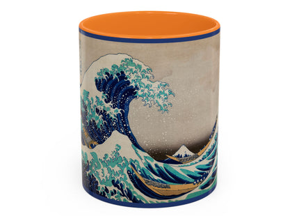 The Great Wave off Kanagawa by Katsushika Hokusai Colorful Mugs (11oz, 15oz)