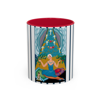 Art Deco Christmas Elegance Colorful Mugs (11oz, 15oz)