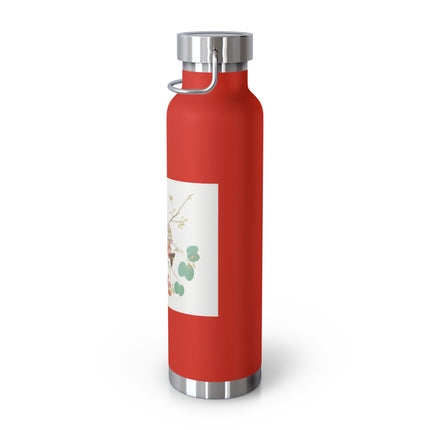 Orange-Headed Ground Thrush by Shaikh Zain al–Din Copper Vacuum Insulated Bottle, 22oz