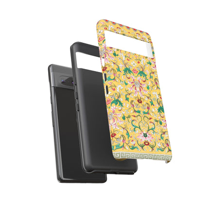 Yellow Botanical Pattern by Owen Jones Phone Cases