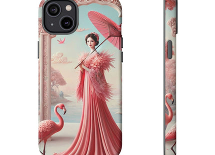 Petals, Porcelain, and Flamingos Phone Cases