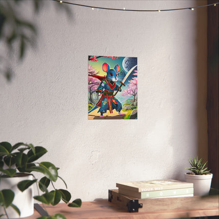 Cyber Samurai Rat Fine Art Posters