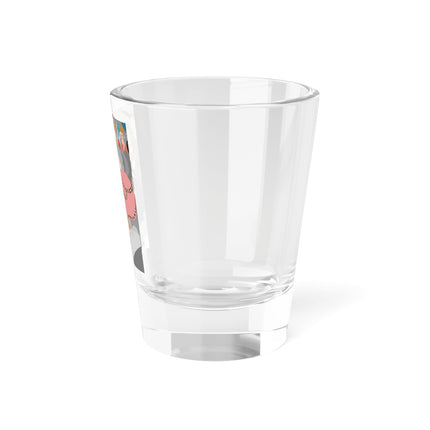Celestial Masquerade Shot Glass – Theatrical Elegance & Floating Whimsy