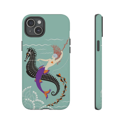 Mermaid on Seahorse Phone Case – Mythic Ocean Grace