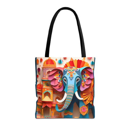 Elephant at an Autumn Festival Tote Bag (AOP)