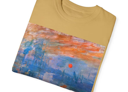 Sunrise by Claude Monet Unisex Garment-Dyed T-shirt