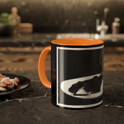“Goat” (“Blesbok”) by Samuel Jessurun de Mesquita Colorful Mugs, 11oz