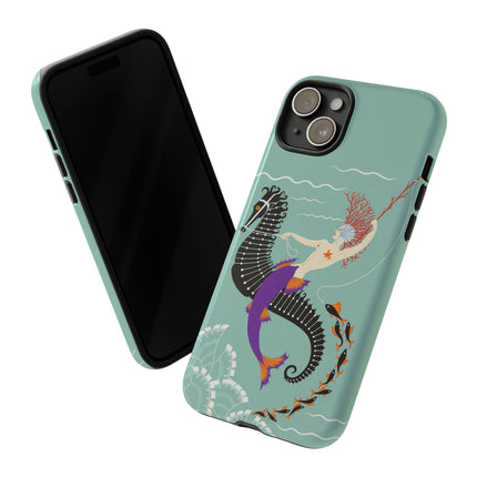 Mermaid on Seahorse Phone Case – Mythic Ocean Grace
