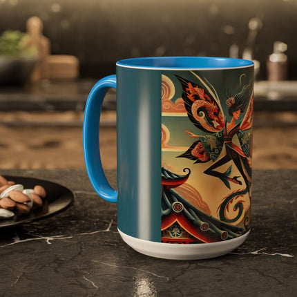 Dragon Fairy of the Temple Colorful Mugs (11oz, 15oz)