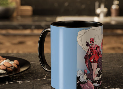 Goddess of the Swirling Sea Colorful Mugs (11oz, 15oz)